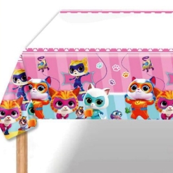 SuperKitties Printed Plastic Table Cover